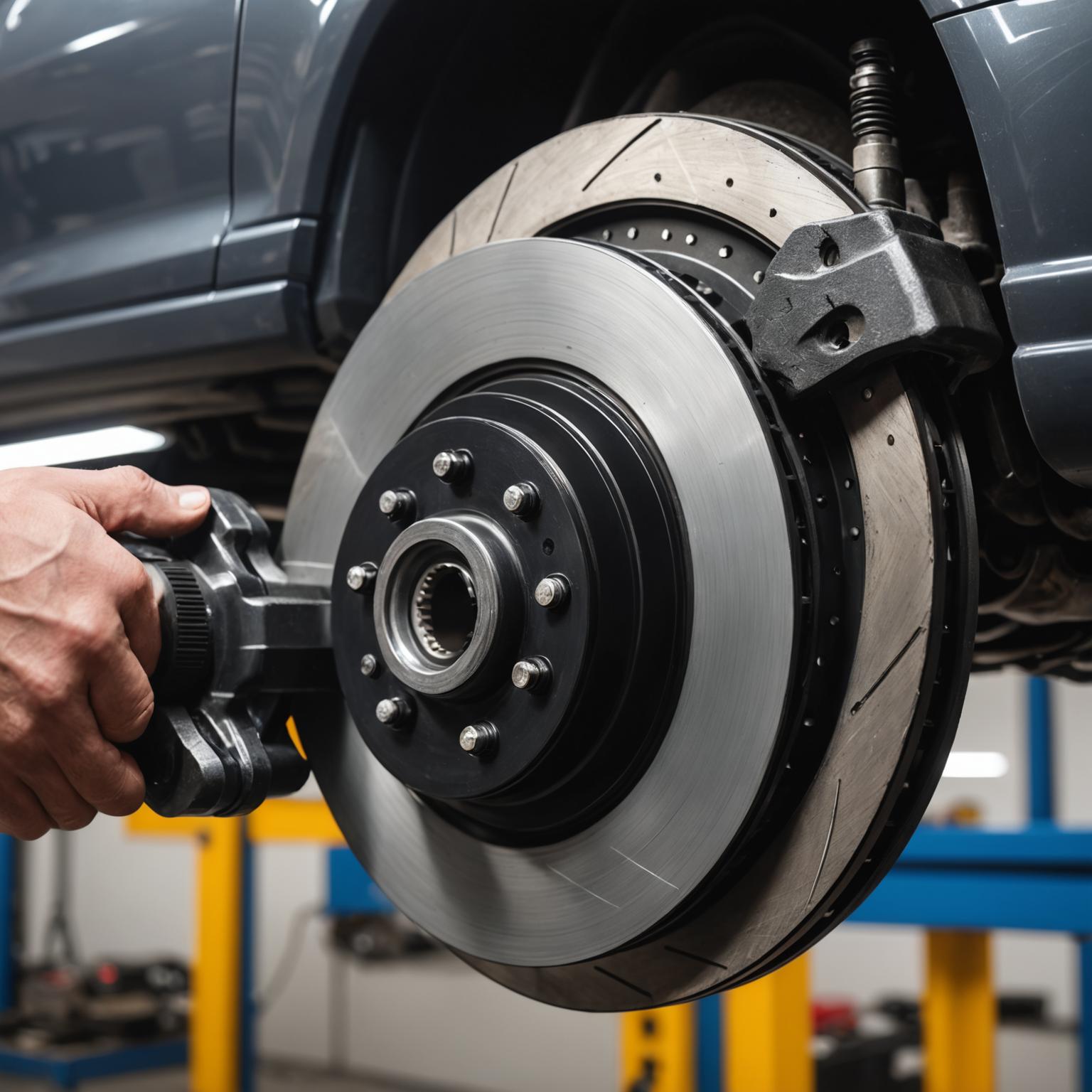 Brake disc and caliper service